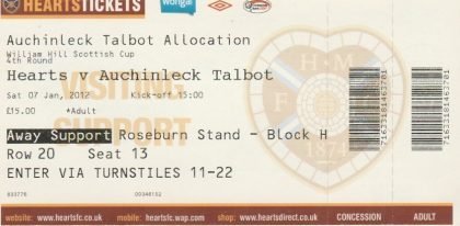 Heart of Midlothian v Auchinleck Talbot  07-Jan-2012