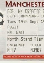 Manchester United v Croatia Zagreb  14-Sep-1999