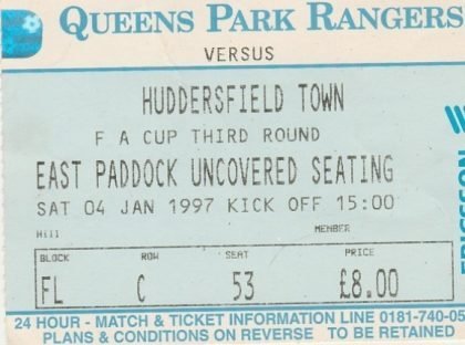 Queens Park Rangers v Huddersfield Town  04-Jan-1997