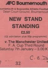 AFC Bournemouth v Manchester United 07-Jan-1984