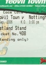 Yeovil Town v Nottingham Forest  09-Sep-2006