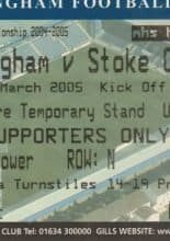 Gillingham v Stoke City 15-Mar-2005