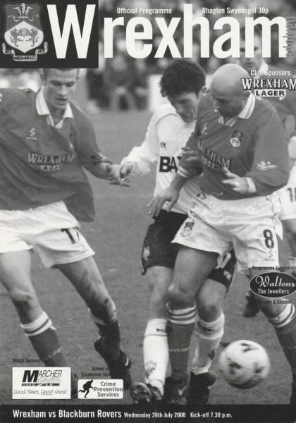 Wrexham v Blackburn Rovers 26-Jul-2000