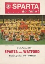Sparta Prague v Watford   07-Nov-1983
