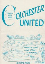 Colchester United Supporters Club Handbook 1961-62