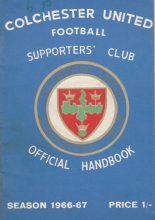 Colchester United Supporters Club Handbook 1966-67