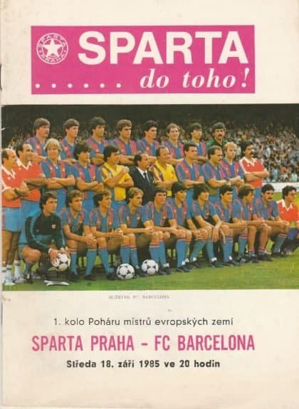 Sparta Prague v Barcelona   18-Sep-1985