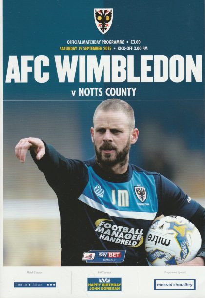 AFC Wimbledon v Notts County 19-Sep-2015