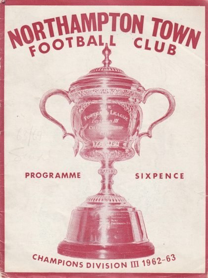 Northampton Town v Scunthorpe United 03-Sep-1963
