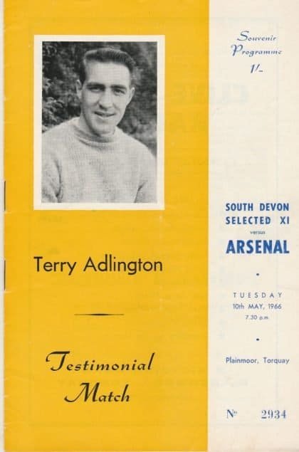 South Devon Selected XI v Arsenal  10-May-1966