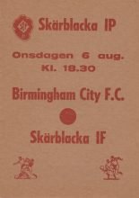 Skärblacka IP v Birmingham City  06-Aug-1980