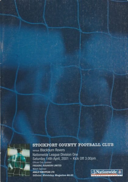 Stockport County v Blackburn Rovers 14-Apr-2001