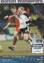 Bolton Wanderers v Blackburn Rovers 17-Feb-2001