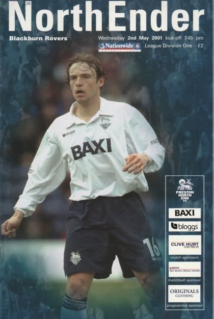 Preston North End v Blackburn Rovers 02-May-2001