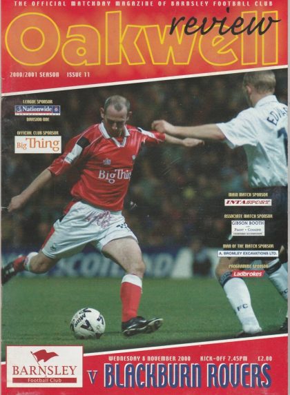 Barnsley v Blackburn Rovers 08-Nov-2000