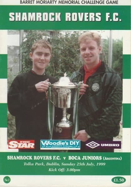 Shamrock Rovers v Boca Juniors   25-Jul-1999