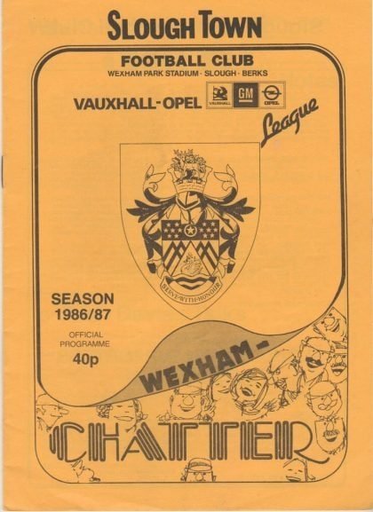 Slough Town v Bognor Regis Town  13-Sep-1986
