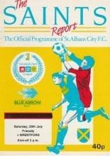 St Albans City v Brentford    29-Jul-1989