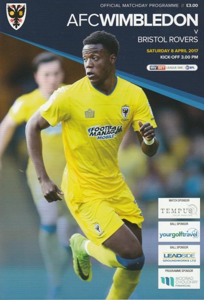 AFC Wimbledon v Bristol Rovers  08-Apr-2017