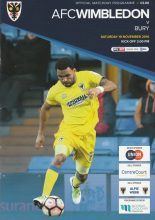 AFC Wimbledon v Bury 19-Nov-2016