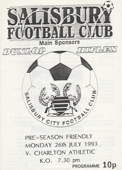 Salisbury v Charlton Athletic  26-Jul-1993