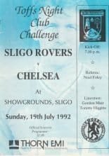 Sligo Rovers v Chelsea   19-Jul-1992