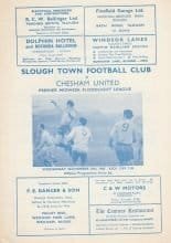 Slough Town v Chesham United   20-Nov-1968