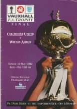 Colchester United v Witton Albion 10-May-1992