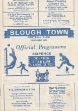 Slough Town v Edgware Town  28-Aug-1965