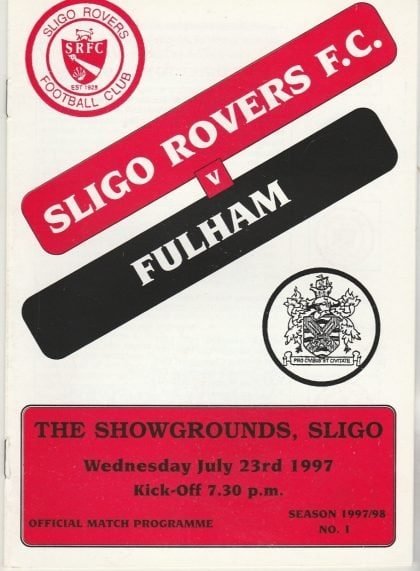 Sligo Rovers v Fulham   23-Jul-1997