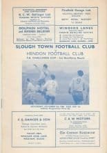 Slough Town v Hendon  05-Oct-1968