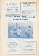 Slough Town v Hillingdon Borough 09-Oct-1968