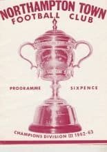 Northampton Town v Huddersfield Town  08-Oct-1963