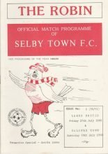 Selby Town v Halifax Town  28-Jul-1990