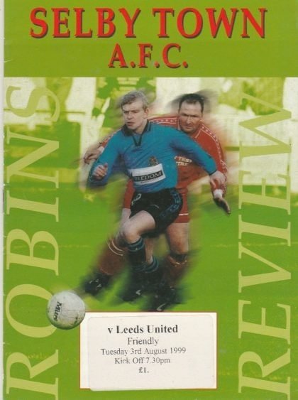 Selby Town v Leeds United  03-Aug-1999