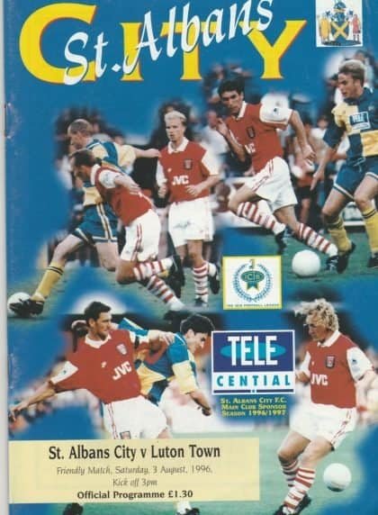 St Albans City v Luton Town   03-Aug-1996