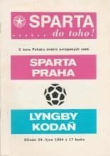 Sparta Prague v Lyngby   24-Oct-1984