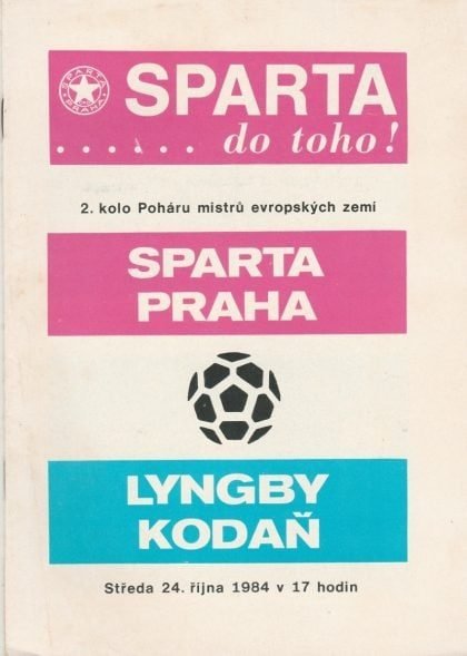 Sparta Prague v Lyngby   24-Oct-1984