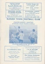 Slough Town v Maidenhead United 21-Aug-1968