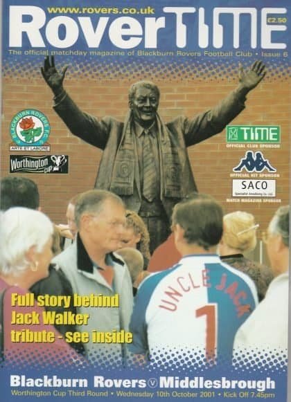 Blackburn Rovers v Middlesbrough 10-Oct-2001
