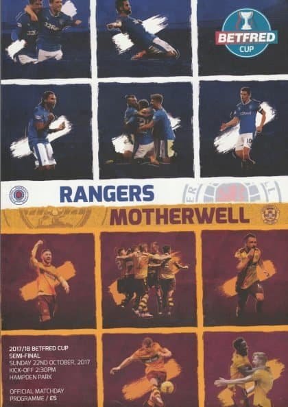 Glasgow Rangers v Motherwell 22-Oct-2017