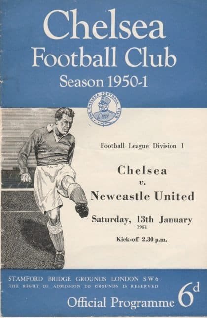Chelsea v Newcastle United 13-Jan-1951