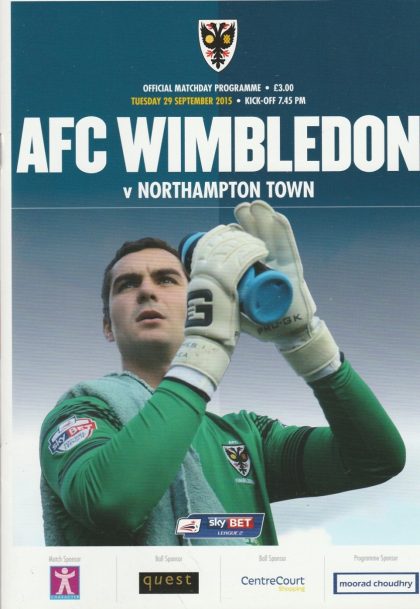 AFC Wimbledon v Northampton Town 29-Sep-2015