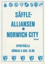 Säffle Alliansen v Norwich City 05-Aug-1984