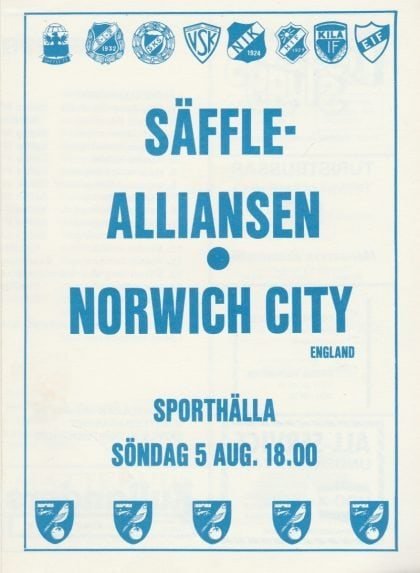 Säffle Alliansen v Norwich City 05-Aug-1984