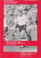 Shelbourne v Nottingham Forest  28-Jul-1991