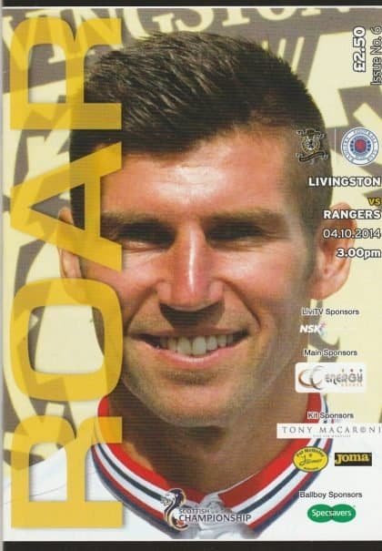 Livingston v Glasgow Rangers 04-Oct-2014