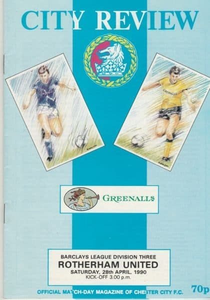 Chester City v Rotherham United 28-Apr-1990