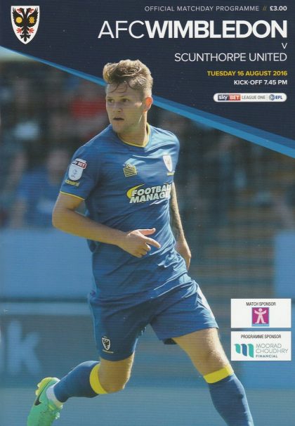 AFC Wimbledon v Scunthorpe United 16-Aug-2016