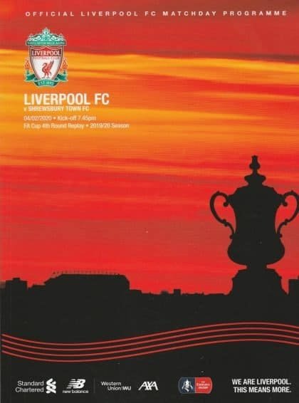 Liverpool v Shrewsbury Town 04-Feb-2020